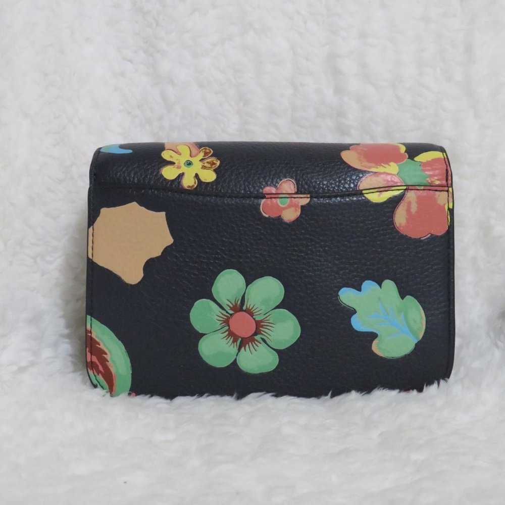 Coach Dreamy Land Floral Leather Mini Brynn (Midnight) - Picture 3 of 8